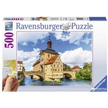 پازل 500 تکه راونزبرگر مدل Town Hall Bamberg Ravensburger Town Hall Bamberg Puzzle 500 Pcs